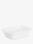 John Lewis Porcelain Rectangular Individual Roaster Oven Dish, L18.5cm