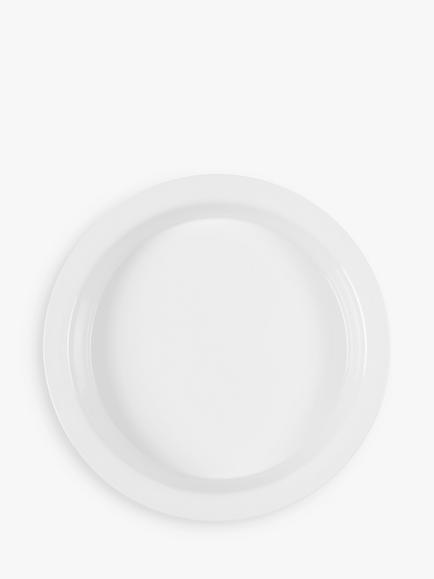 John Lewis Porcelain Round Pie Oven Dish, 23cm, White - view 2, White