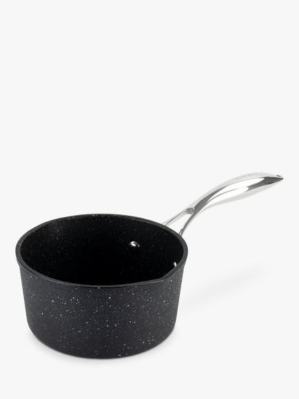 Eaziglide Neverstick2 Aluminium Non-Stick Milk Pan, 16cm, Grey
