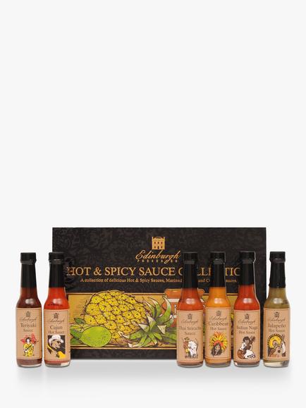Edinburgh Preserves Hot & Spicy Sauce Box, 