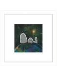 John Lewis Peanuts 'Snoopy On Top of The World' Framed Print, 23 x 23cm