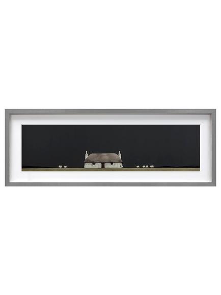 John Lewis Ron Lawson 'Island Croft' Framed Print, 32 x 92cm, Multi