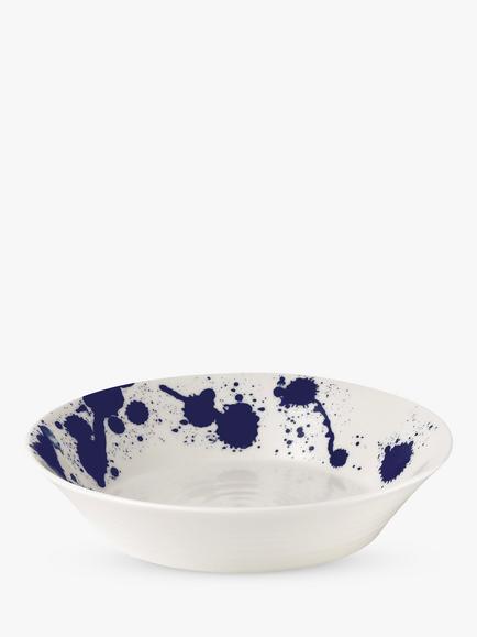 Royal Doulton Pacific Splash Porcelain Pasta Bowl, 22.5cm, Blue, Blue