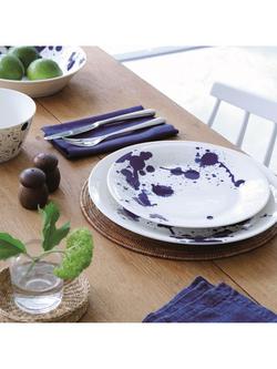 Royal Doulton Pacific Splash Porcelain Side Plate, 23.5cm, Blue - view 2, Blue/White