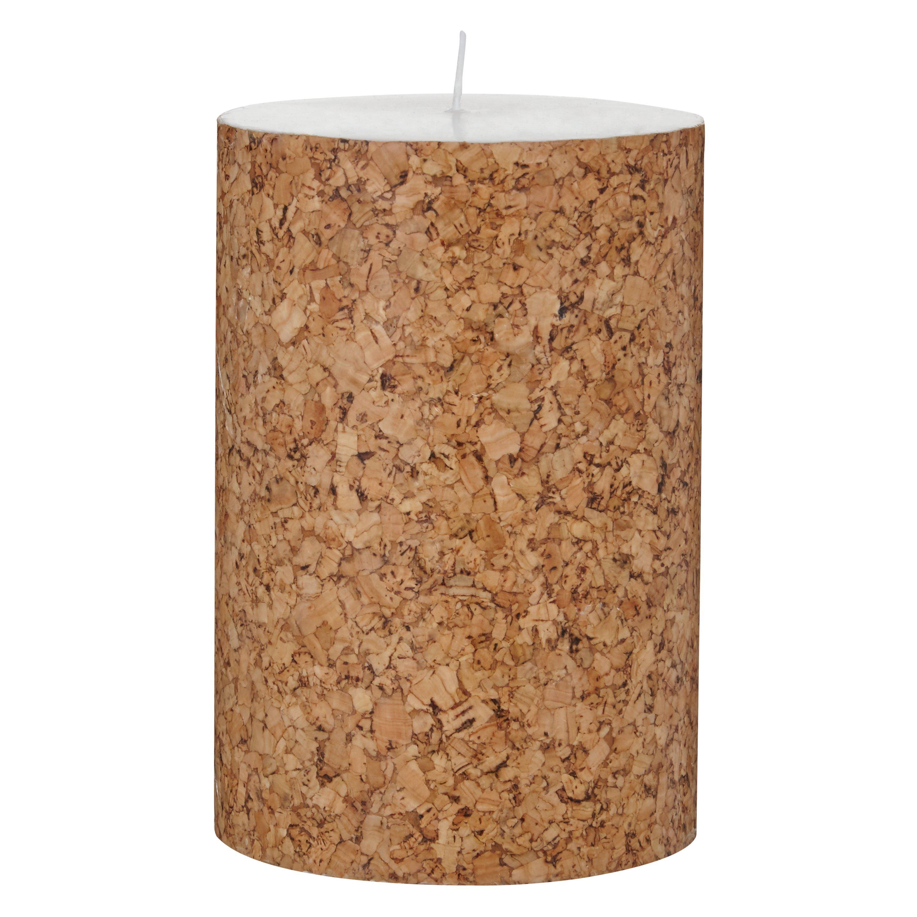House by John Lewis Cork Candle, H15 x Dia.10cm