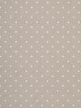 John Lewis New Dots Oilcloth Tablecloth Fabric, Pearl Grey