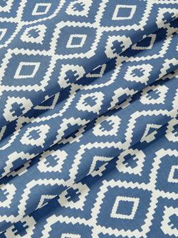 John Lewis Nazca Oilcloth Tablecloth Fabric - view 2, Indian Blue