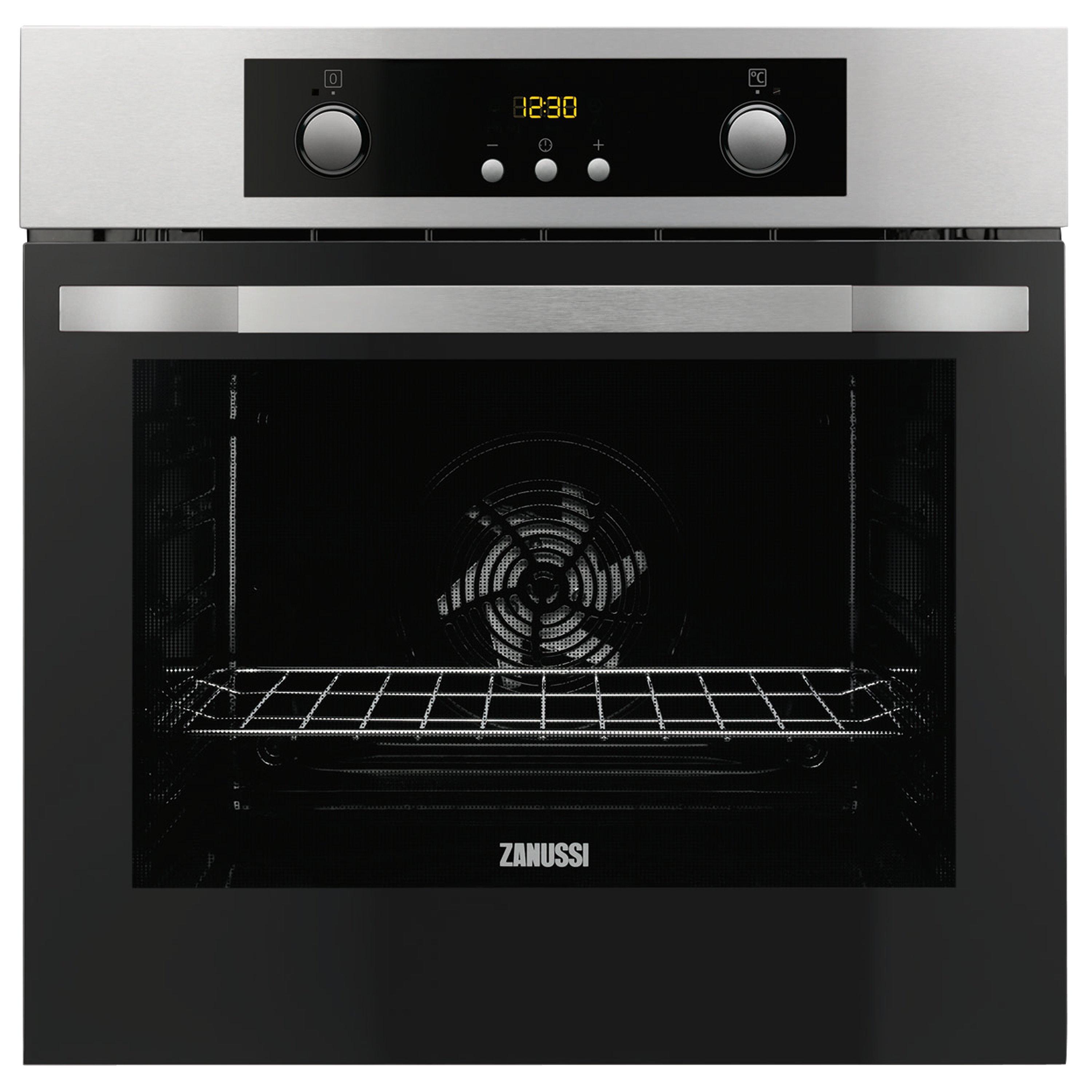 Zanussi ZOB35302XE Built-In Single Electric Multifunction Oven, Stainless Steel