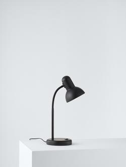 John Lewis Brandon Desk Lamp, Black