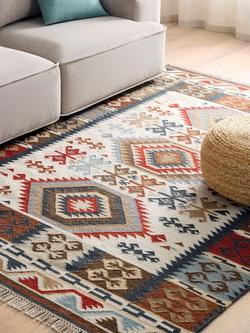 John Lewis Fusion Manisa Kelim Rug - view 2, Multi
