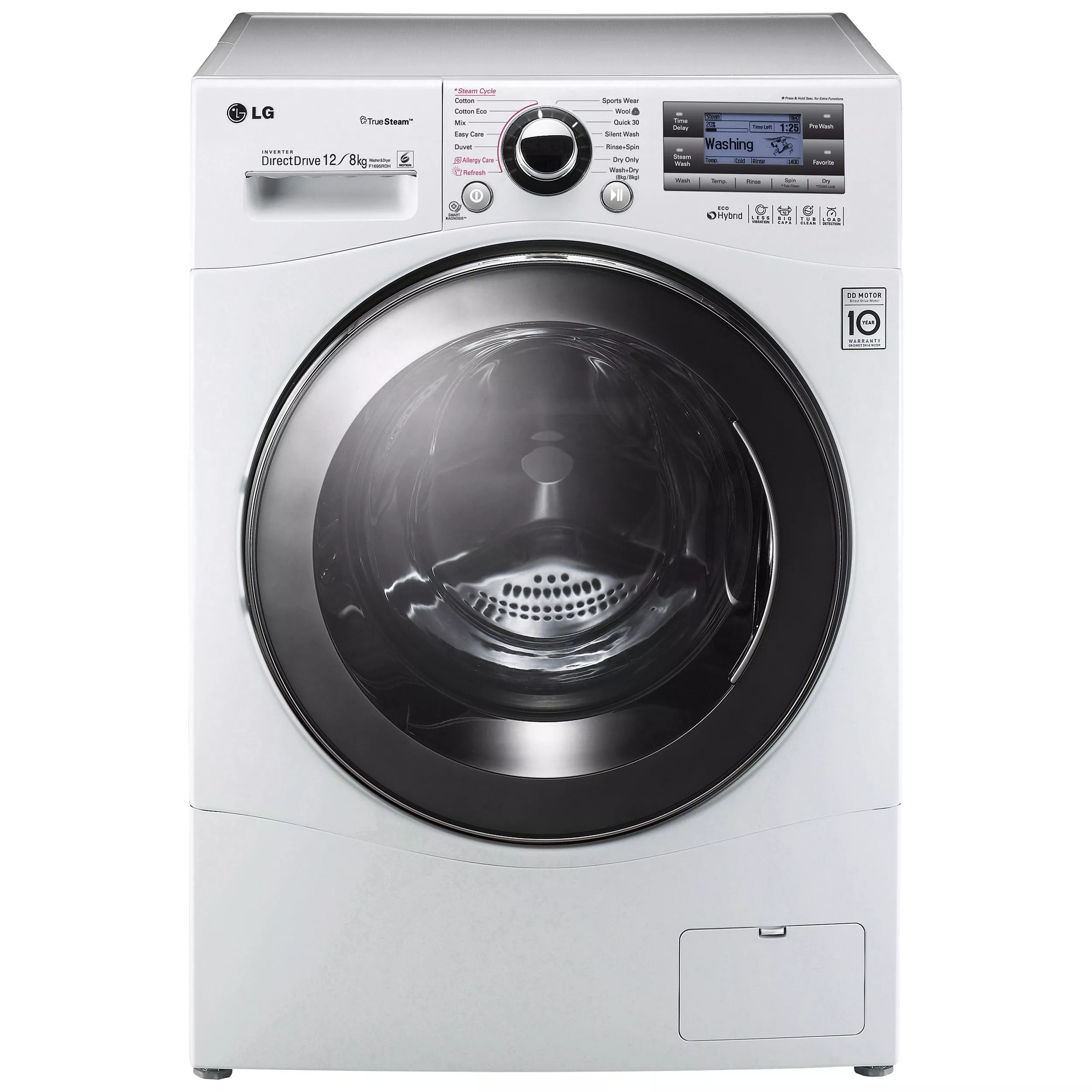 Lg truesteam direct drive 8kg sales