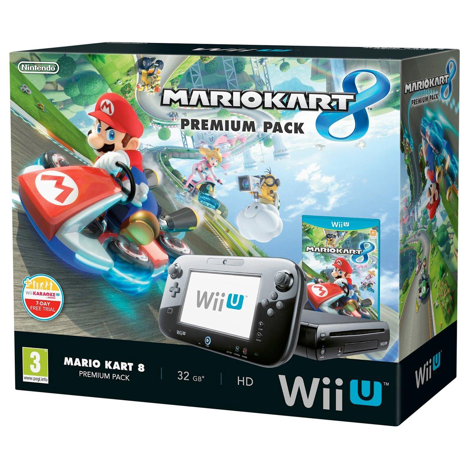 Nintendo Wii U 32GB Premium Pack with Mario Kart 8, Sensor Bar and  Accessories