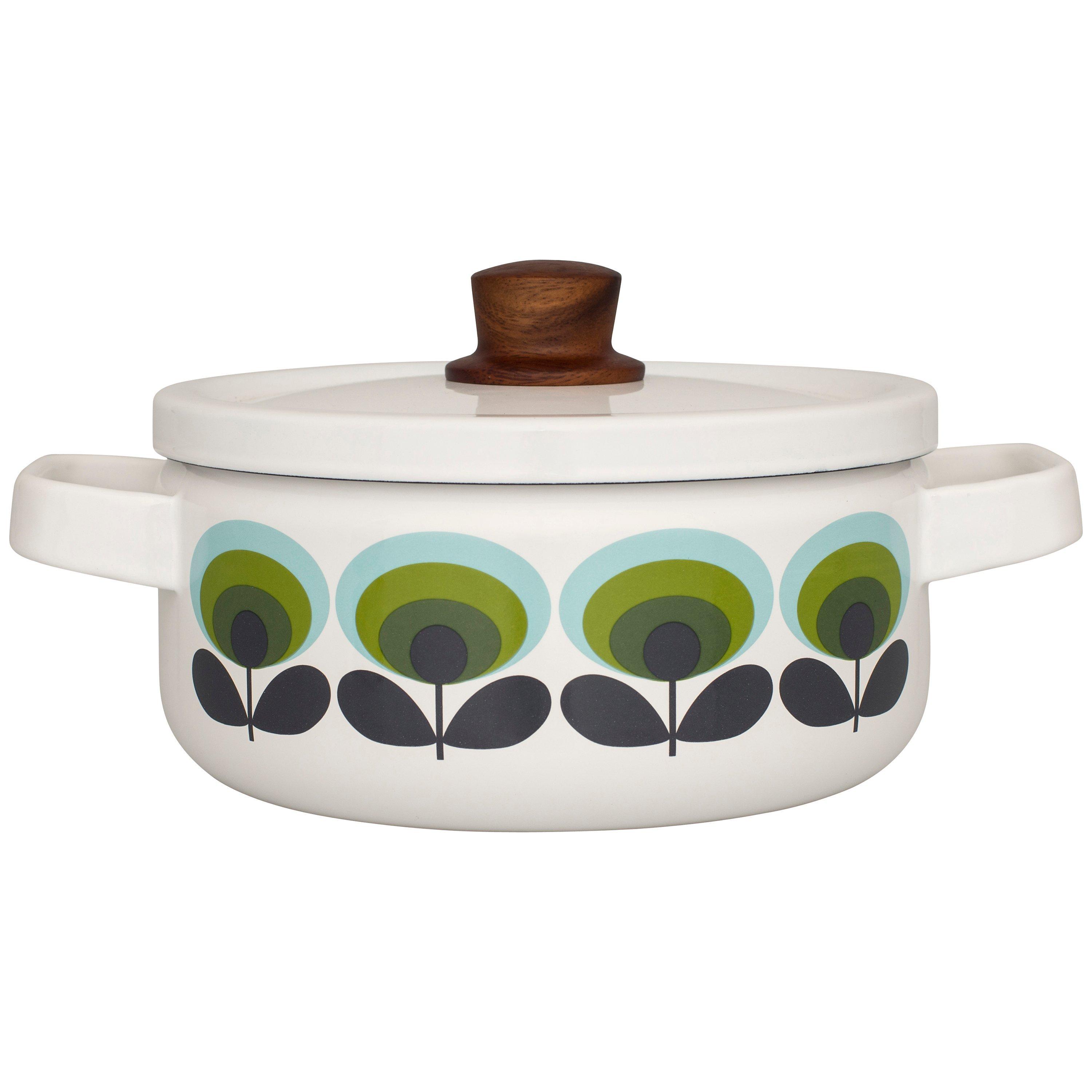 Orla Kiely Casserole, Dia.20cm, Green Flower