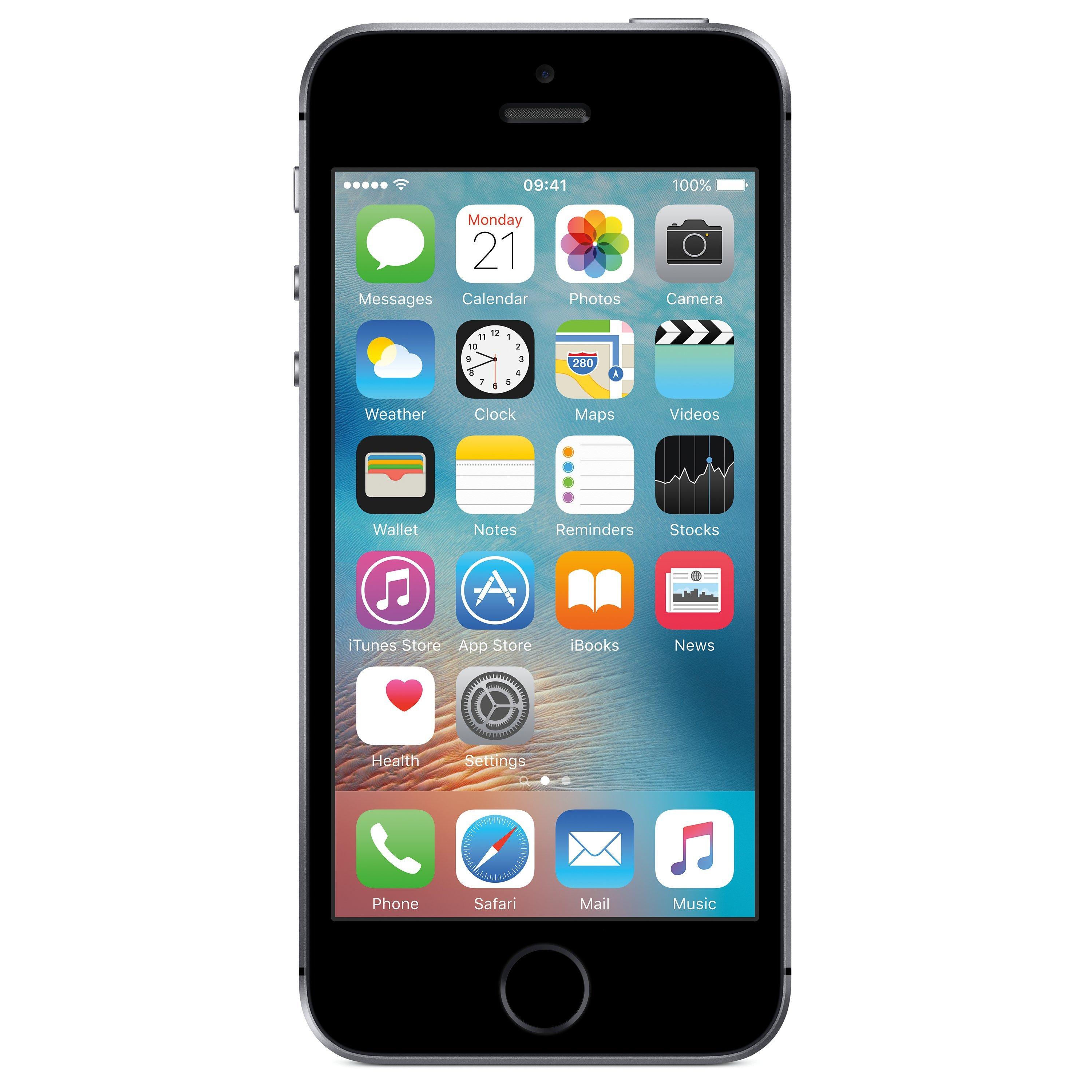 Apple iPhone SE, iOS, 4", 4G LTE, SIM Free, 16GB