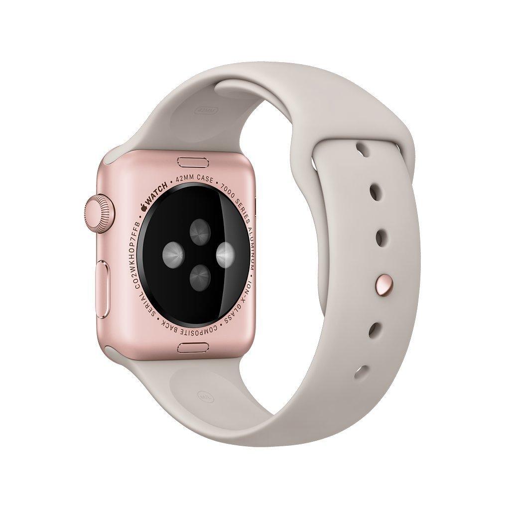 Apple Watch Sport with 42mm Rose Gold Aluminium Case Sport Band Stone