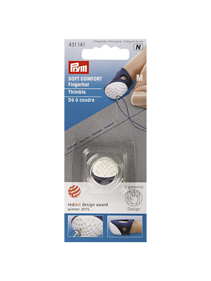 Prym Medium Ergonomics Thimble, Blue/White, Blue/White