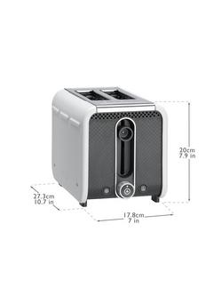 Dualit Studio 2-Slice Toaster, White - view 2, White