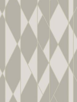 Cole & Son Oblique Wallpaper, Grey / White, 105/11046