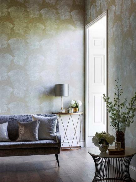 Harlequin Operetta Wallpaper - view 2, Pebble, 111236