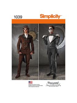 Simplicity Men's Cosplay Costumes Sewing Pattern, 1039, 