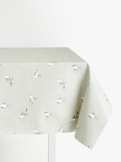 John Lewis Seagulls Oilcloth Tablecloth Fabric, Smoke
