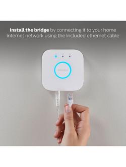 Philips Hue Personal Wireless Lighting Bridge, Apple Homekit Enabled, White