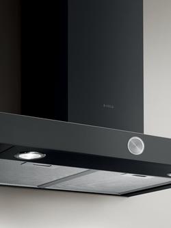 Elica Alpha 60cm Chimney Cooker Hood, Embossed Black