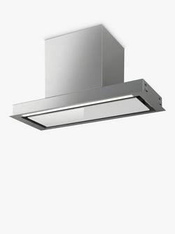 Elica Sleek 80cm Built-In Cooker Hood, White Glass