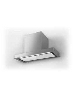 Elica Sleek 80cm Built-In Cooker Hood - view 2, White Glass