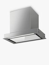 Elica Sleek 60cm Built-In Cooker Hood, White Glass