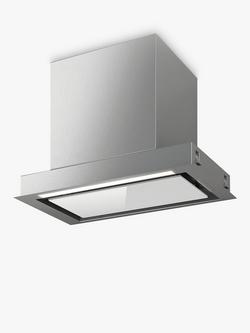 Elica Sleek 60cm Built-In Cooker Hood, White Glass