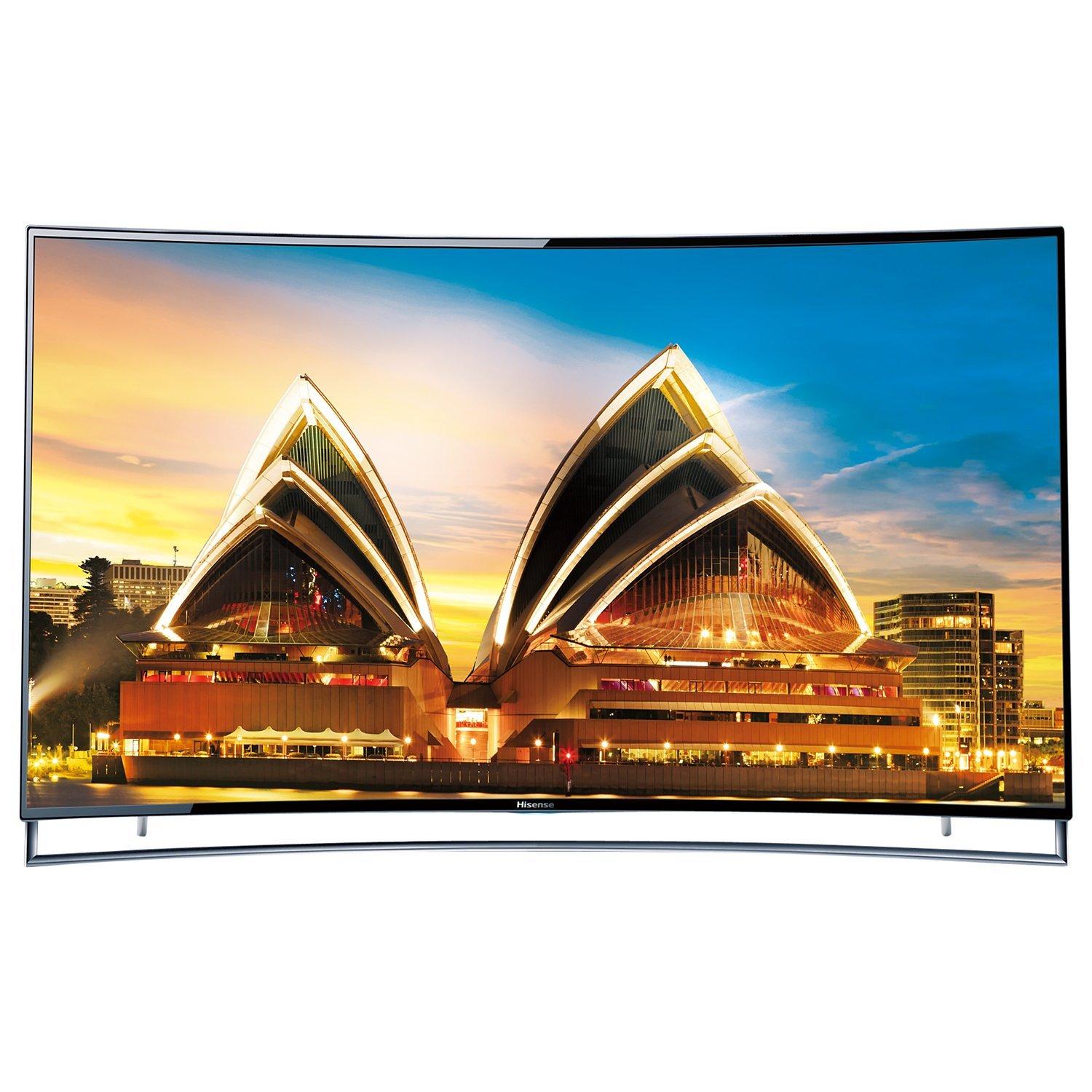 Hisense 65XT910 Curved 4K ULED 3D Smart TV, 65" with Freeview HD and Built-In Wi-Fi