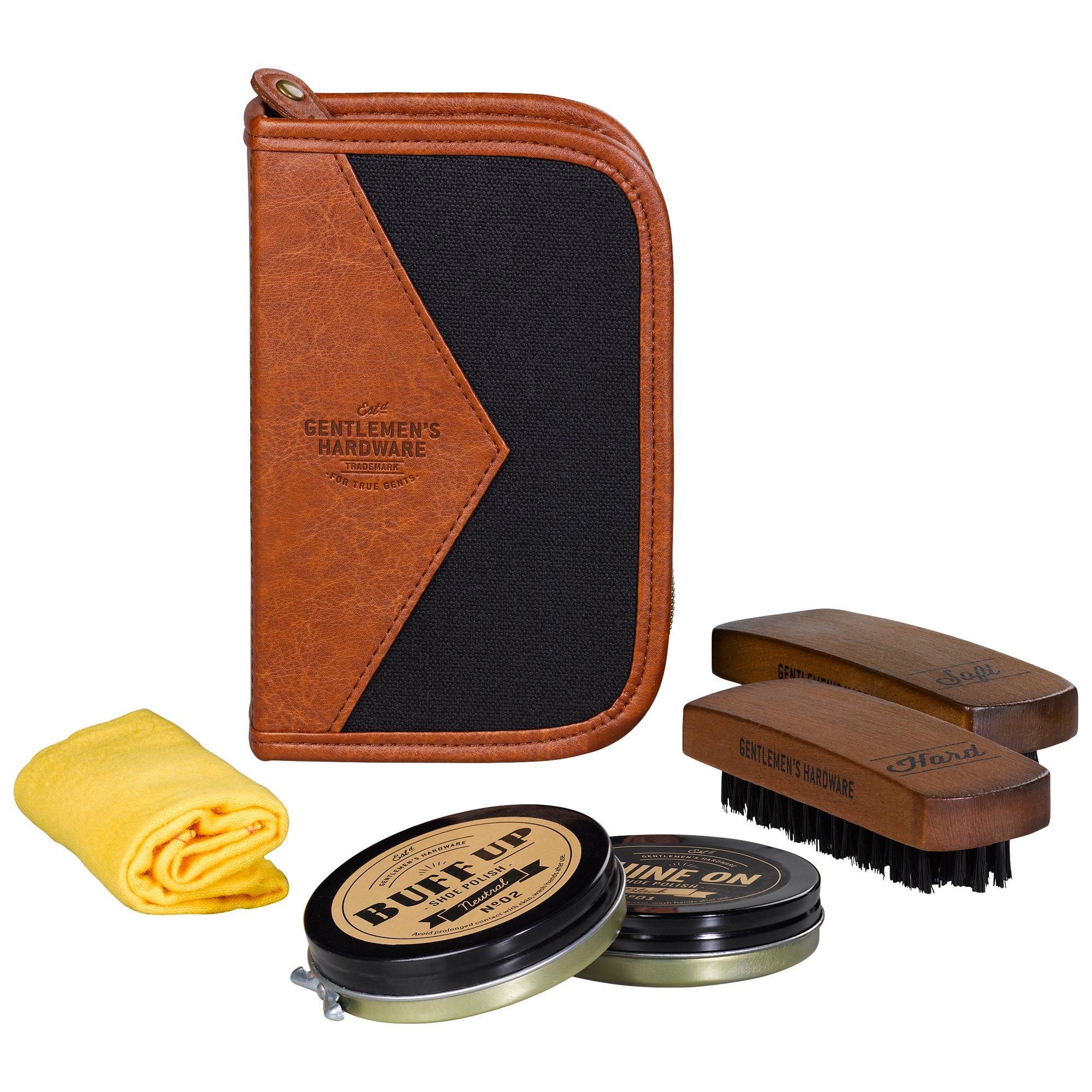 Gentlemen's Hardware Shoe Shine Kit, Grey