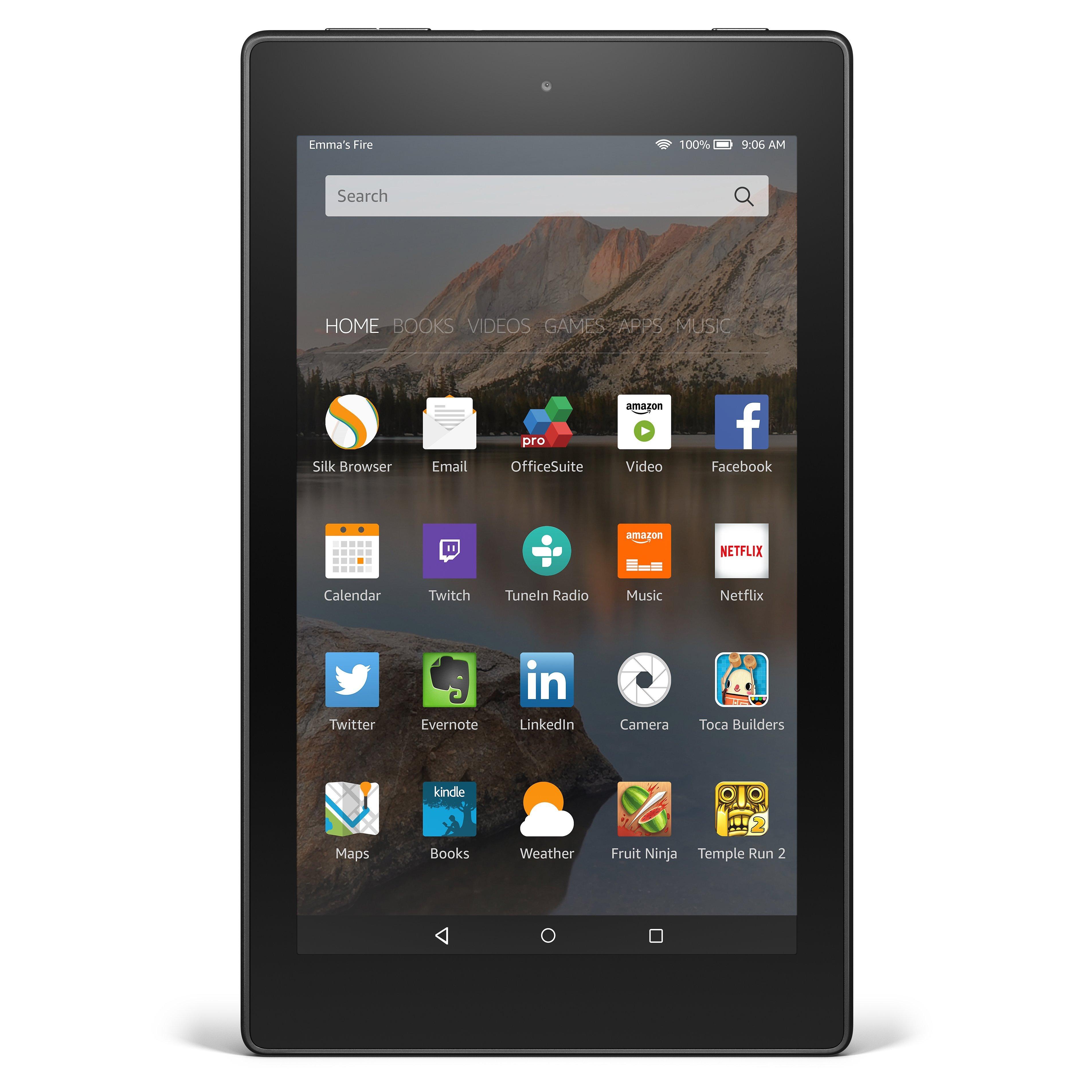 Amazon Fire HD 8 Tablet, Quad-core, Fire OS, 8", Wi-Fi, 8GB