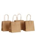 John Lewis Mini Paper Gift Bags, Pack of 4, Brown