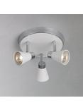 John Lewis Logan GU10 LED 3 Spotlight Ceiling Plate