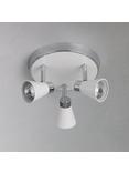 John Lewis Logan GU10 LED 3 Spotlight Ceiling Plate