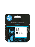 HP 62 Black Original Ink Cartridge, Single, Instant Ink Compatible