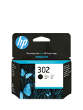 HP 302 Black Original Ink Cartridge, Single, Instant Ink Compatible
