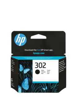 HP 302 Black Original Ink Cartridge, Single, Instant Ink Compatible, Black