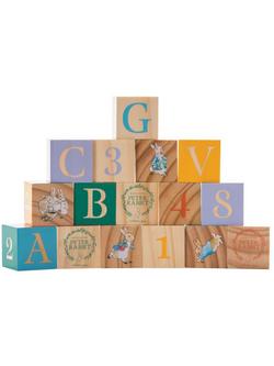 Peter Rabbit Wooden Picture Blocks Set, 16 Pieces, 