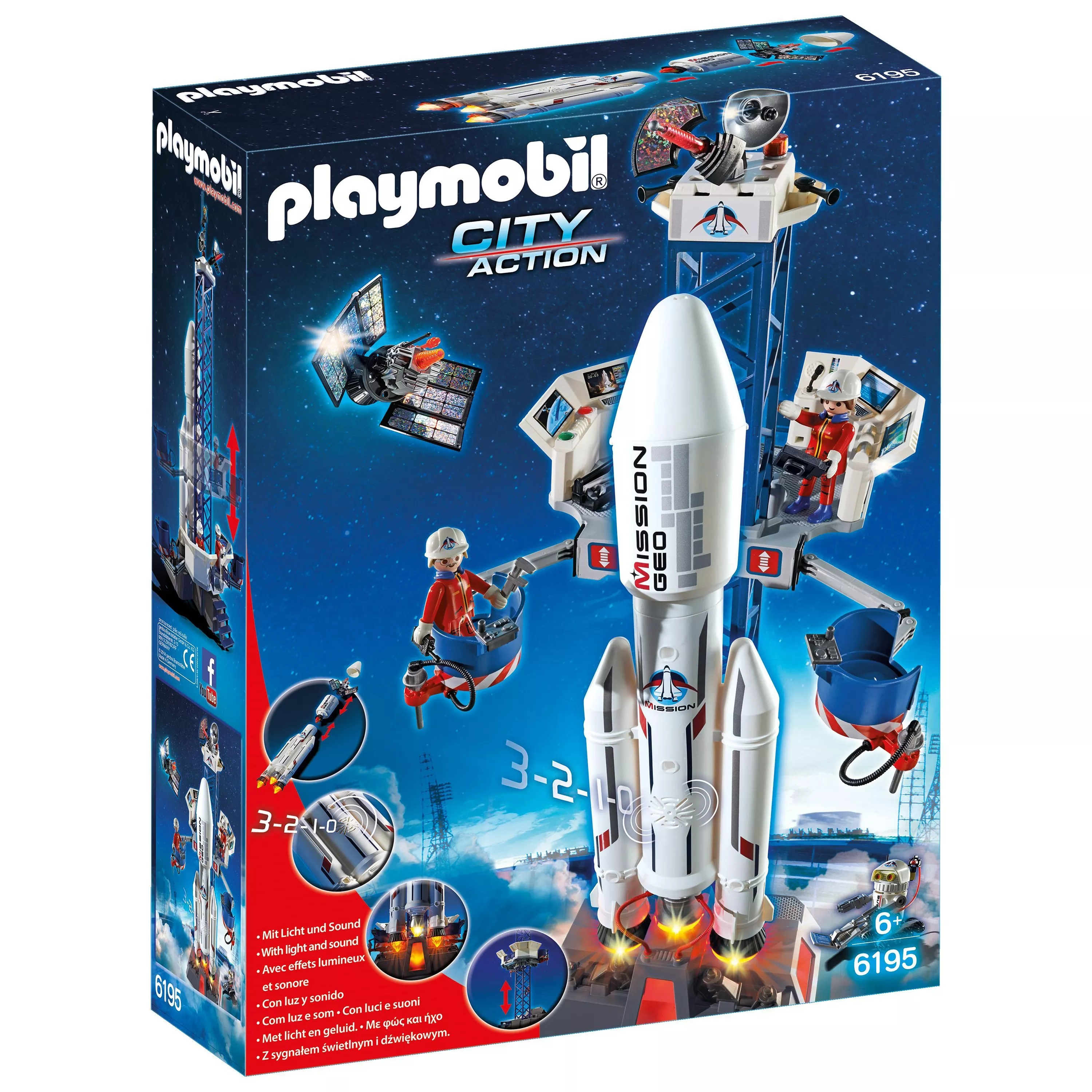 Playmobil City Action Space Rocket and Base Station