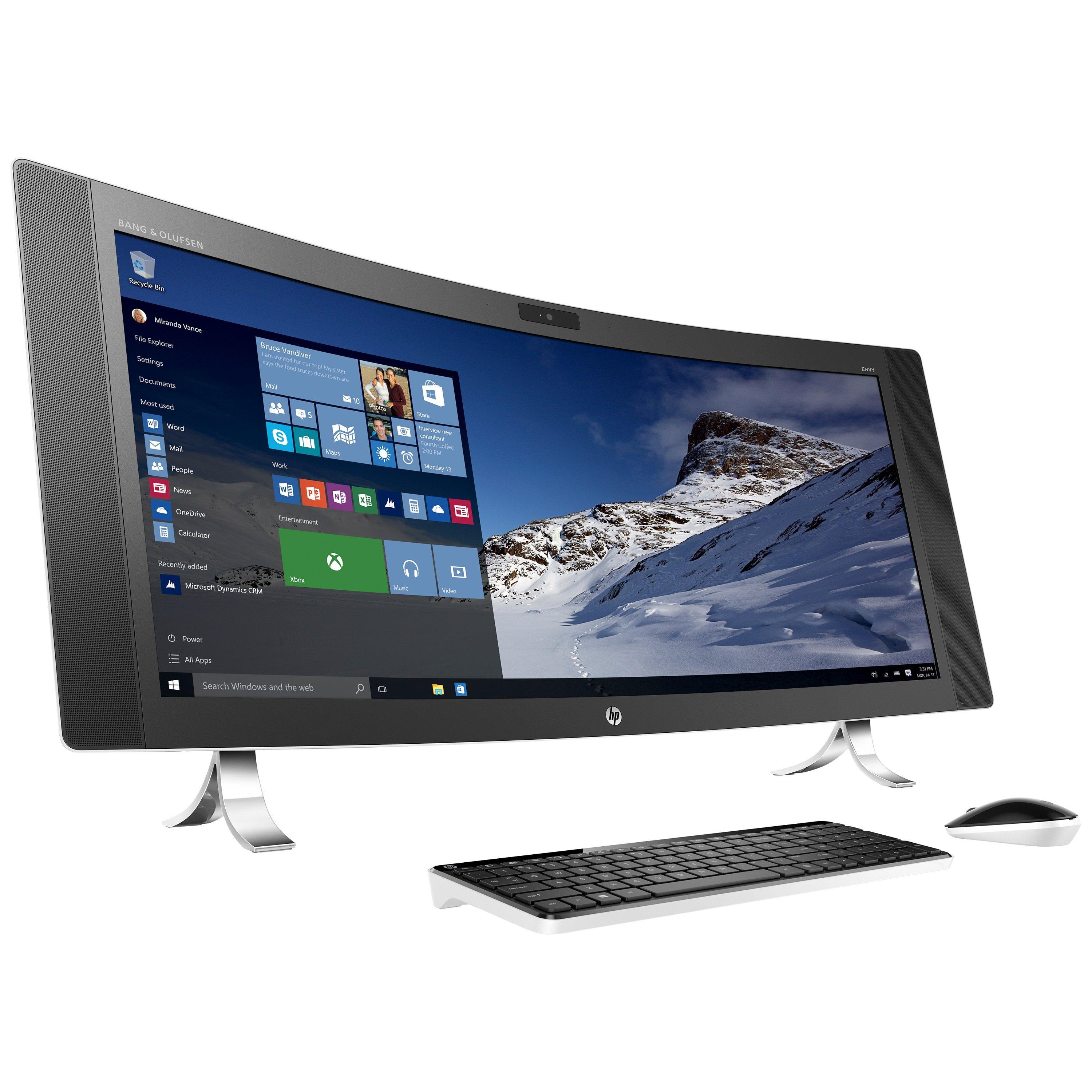HP Envy Curved 34 a090na All in One PC Intel Core i7 8GB RAM 1TB 128GB SSD NVIDIA GTX 960A 34 Quad HD