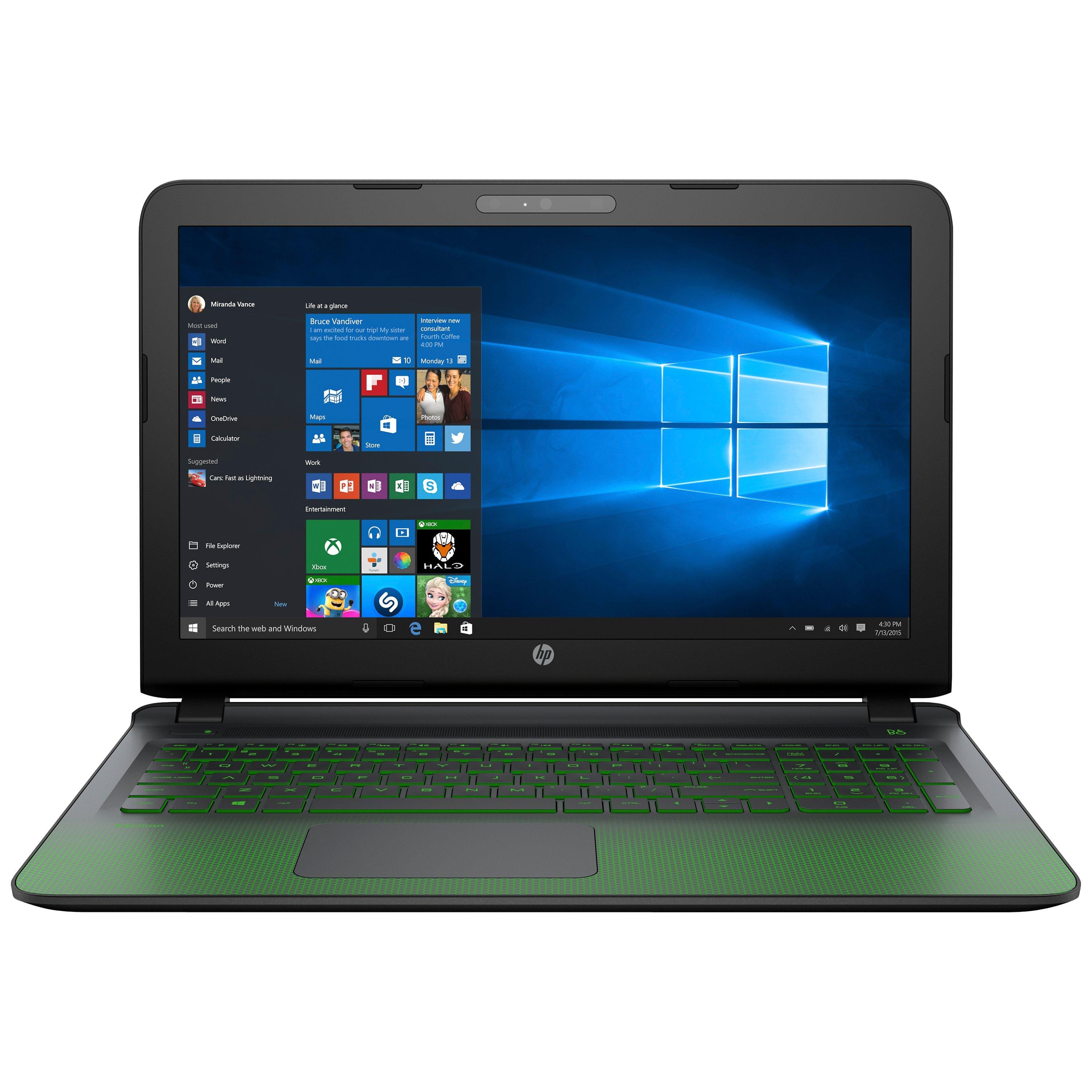 HP Pavilion 15-ak002na Gaming Laptop, Intel Core i5, 8GB RAM, 1TB, 15" Full HD, Hybrid Green