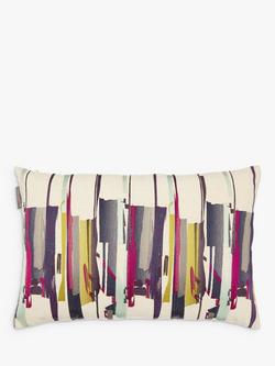 Harlequin Zeal Cushion, Aqua / Lime / Magenta