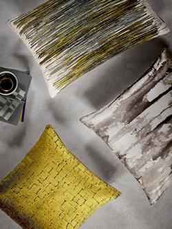 Harlequin Takara Cushion - view 2, Steel / Chalk