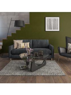 Harlequin Zeal Cushion - view 2, Charcoal / Mustard