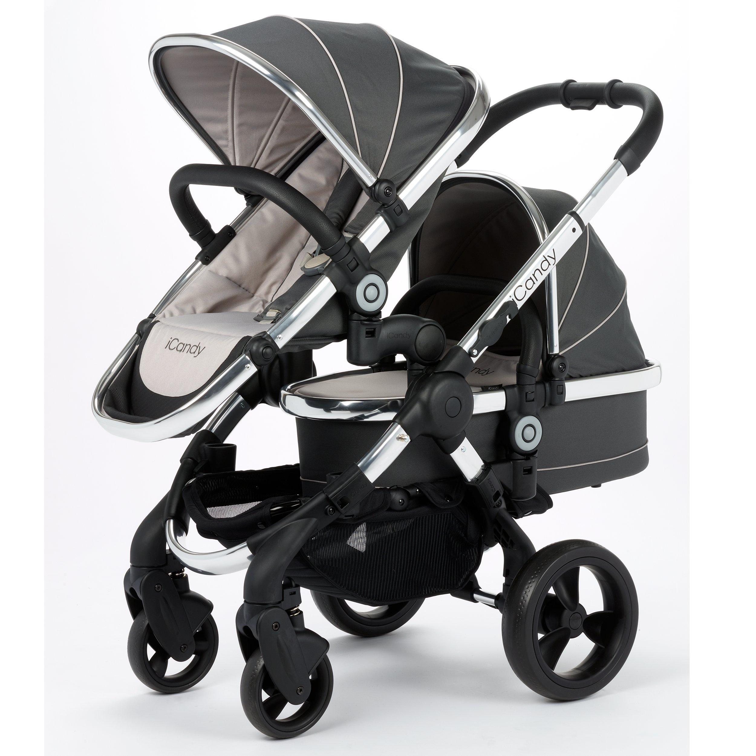 iCandy Peach Blossom Twin Pushchair Truffle 2