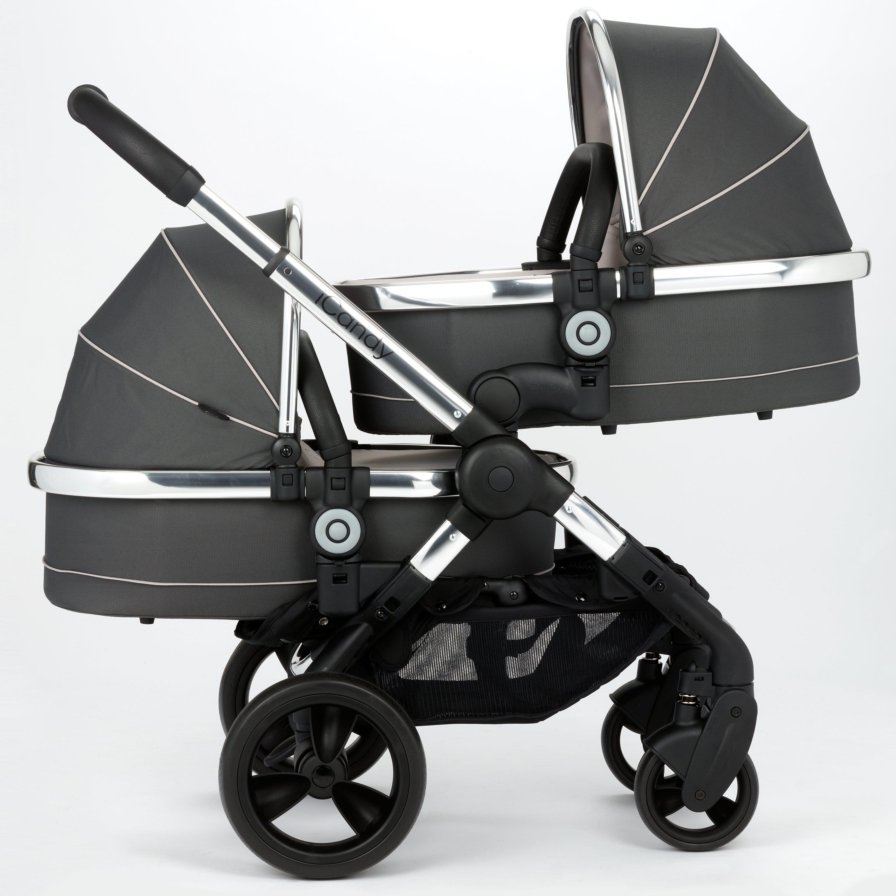 iCandy Peach Blossom Twin Pushchair Truffle 2