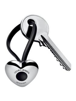 Georg Jensen Heart Keyring, Silver